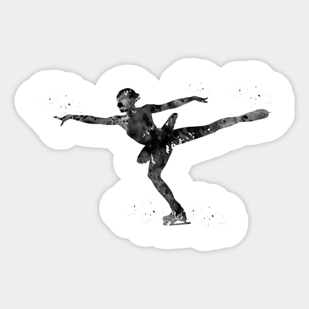 Ice Skater Sticker by erzebeth